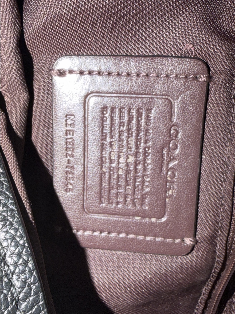 Coach Messenger Bag in Dark Brown Leather - Coach